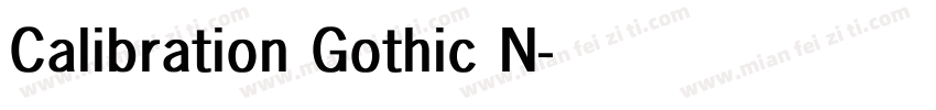 Calibration Gothic N字体转换